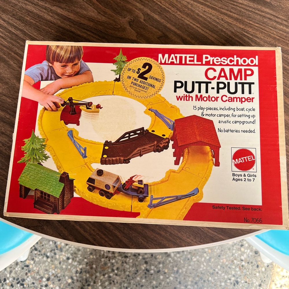 Vintage Mattel Camp Putt-Putt Motor Camper Set 1973